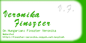 veronika finszter business card